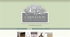 Desktop Screenshot of carnationhomefashions.com